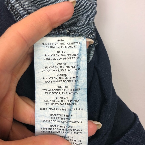 Indigo Blue Skinny Maternity Jeans - Picture 6 of 6